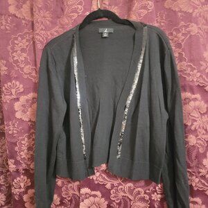 Jason Wu Black Sequin Shrug Medium